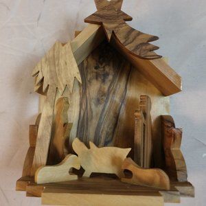 Israeli Olive Wood Nativity Set